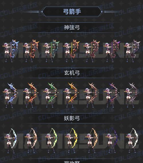 弓箭手地下城专用武器有哪些？