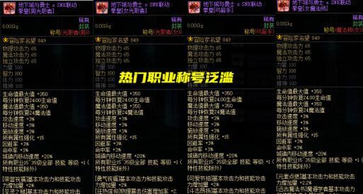 DNF称号分解后能得到什么？