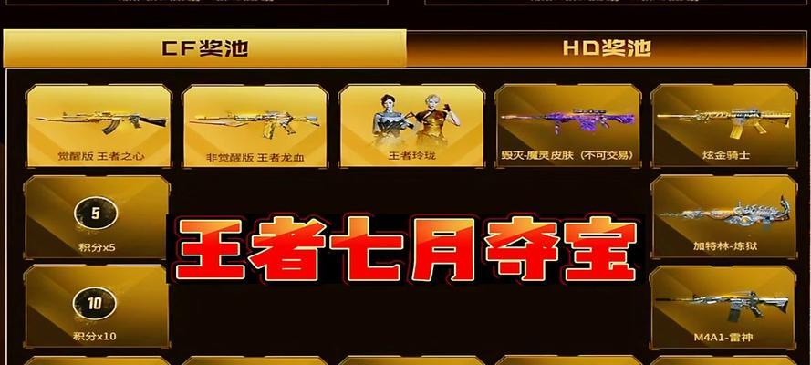 CF王者夺宝活动中多少次抽奖必出奖品？