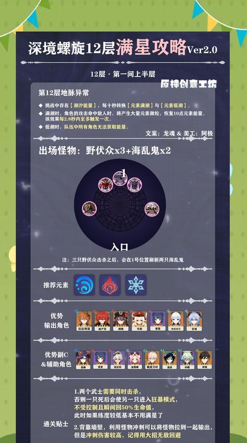 《原神》12合朔之刻12层打法流程攻略
